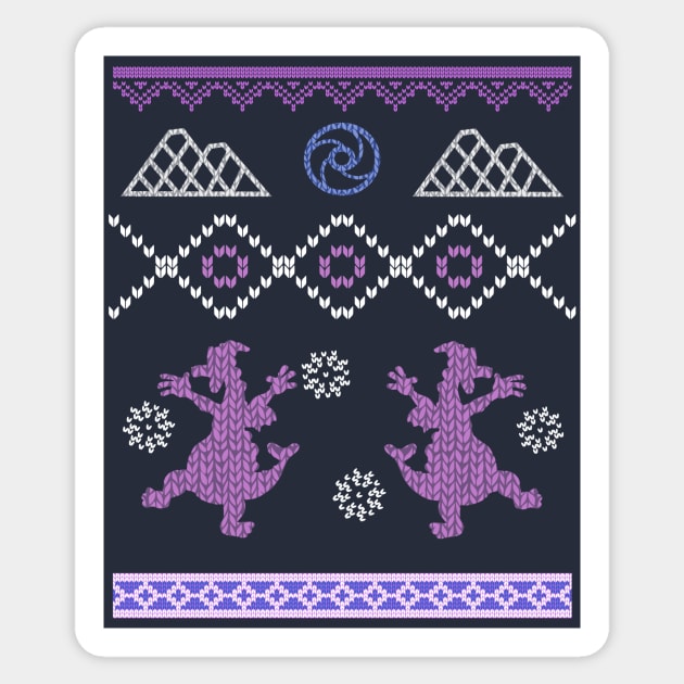 Imaginaton Dragon Ugly Sweater Sticker by Smagnaferous